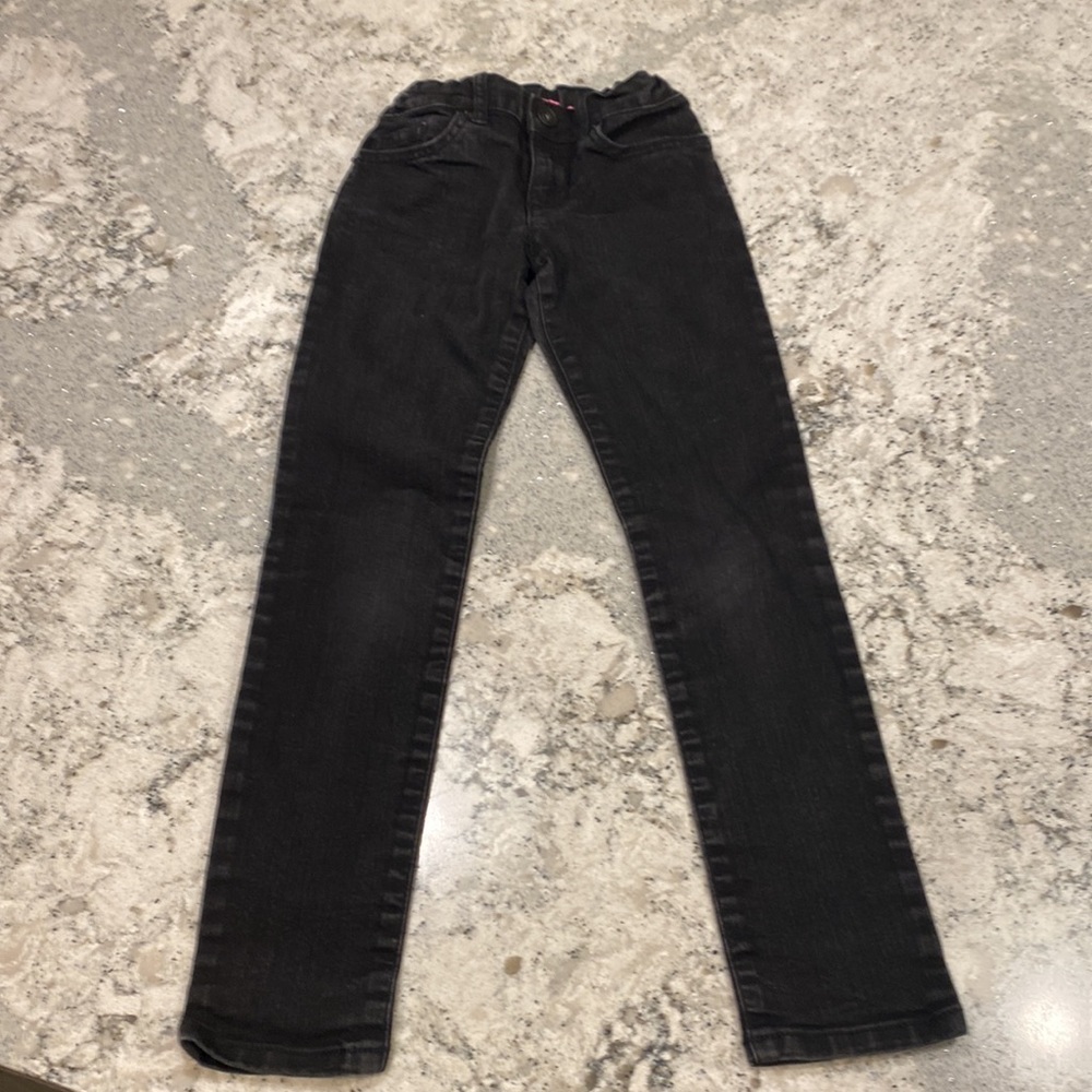 Childrens Place girls skinny jeans in black - Picture 2 of 4